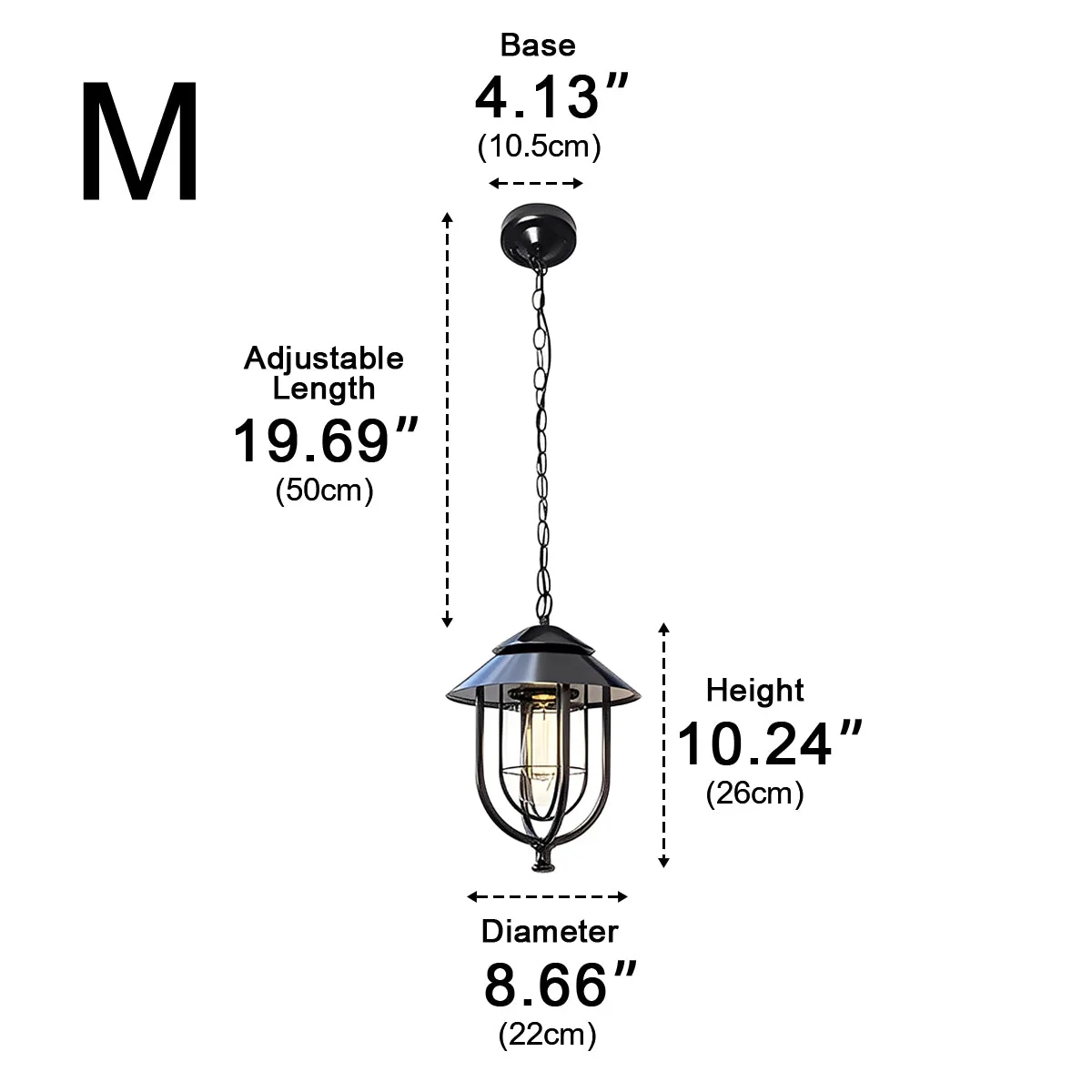 Vintage Rustic Birdcage Waterproof Outdoor LED Lantern Pendant Lights - Image 17