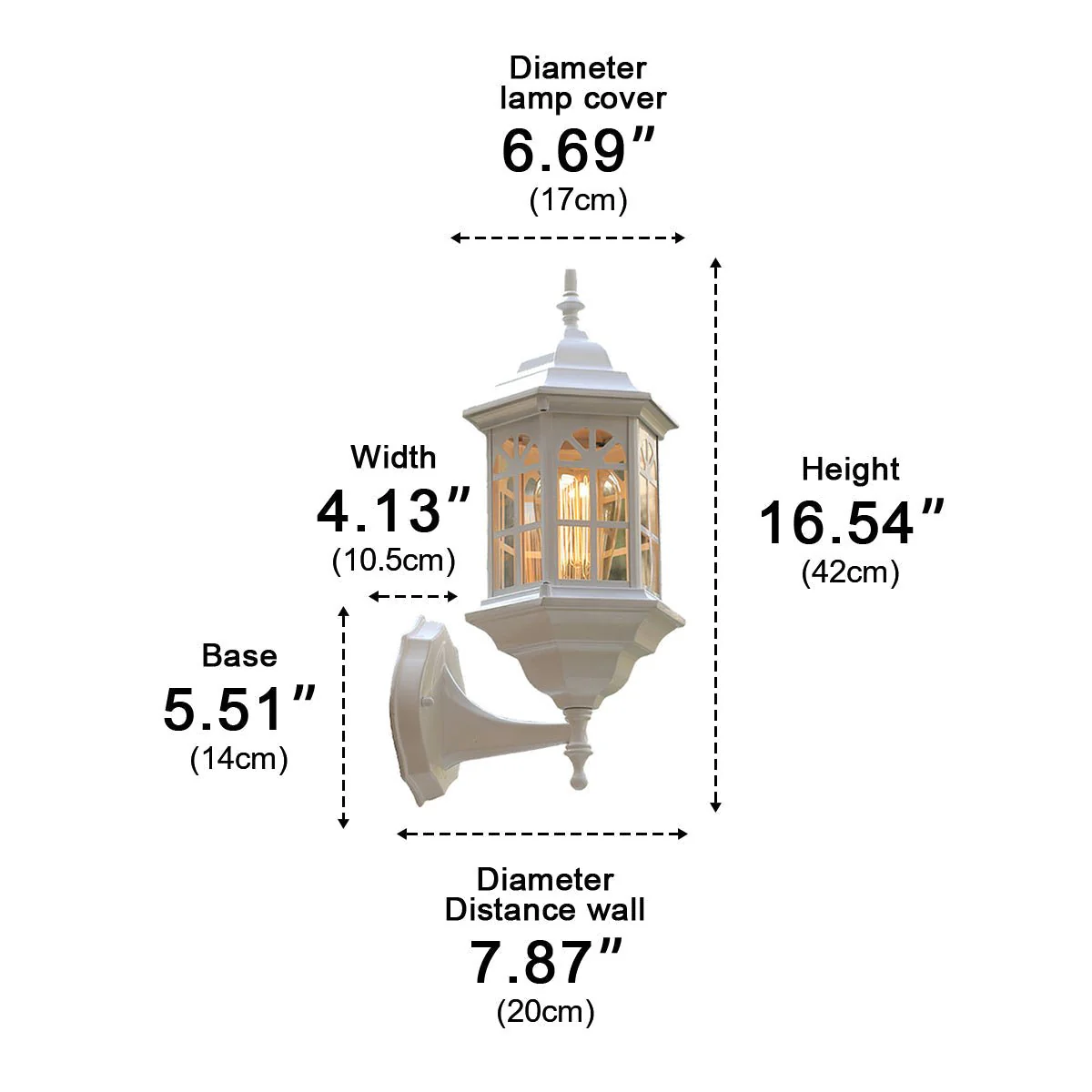 Vintage Rustic Castle Waterproof Outdoor LED Porch Light Wall Lights - Image 10