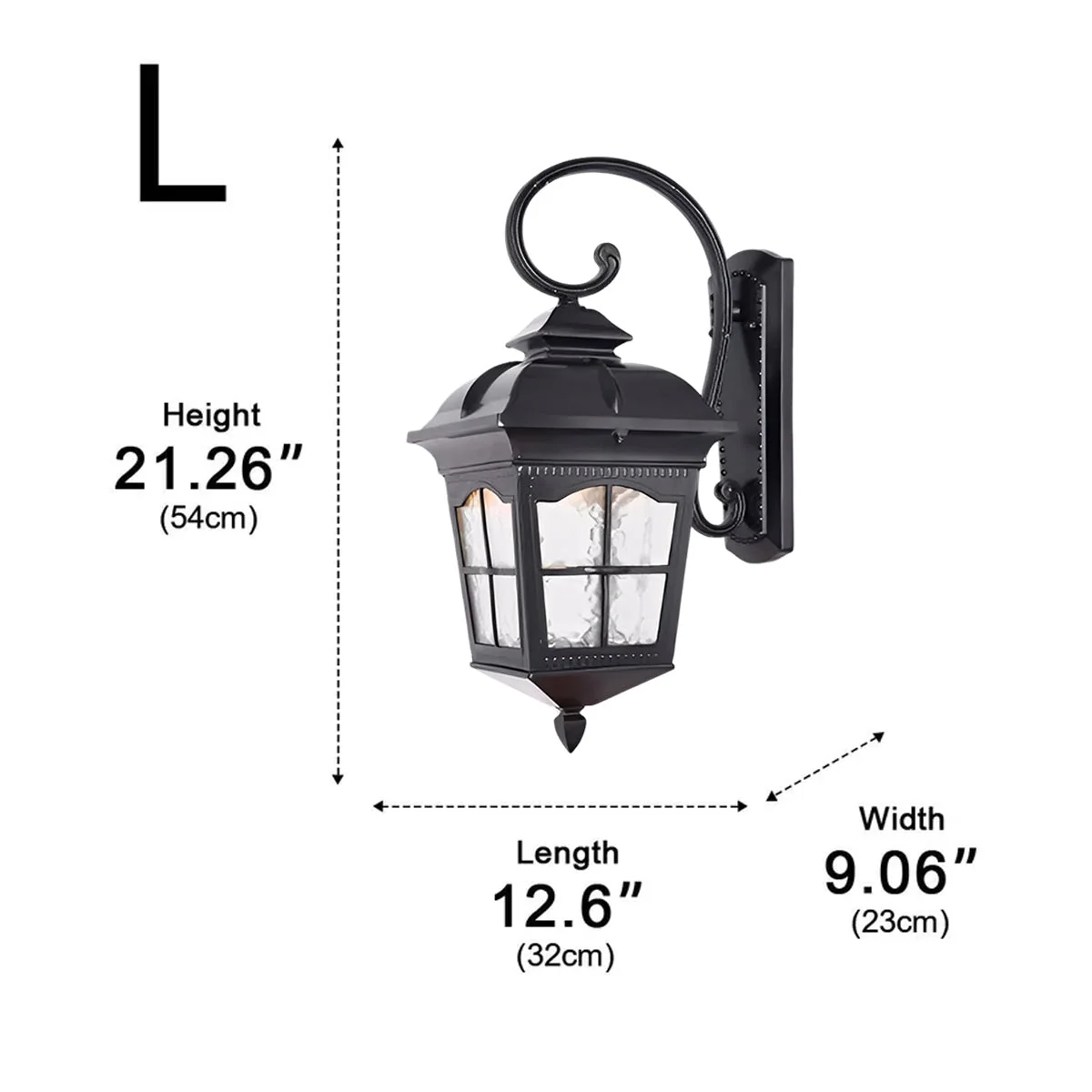 Vintage Rustic Cross Waterproof Outdoor LED Lantern Porch Wall Lights - Image 11
