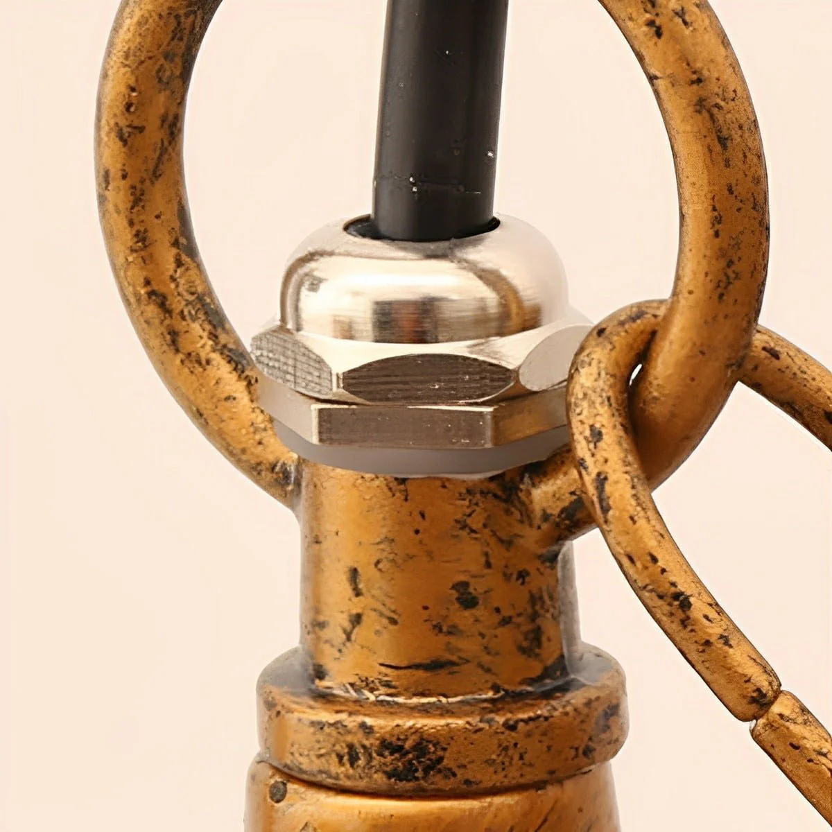 Vintage Rustic Gazebo Waterproof Outdoor LED Lantern Pendant Lights - Image 4