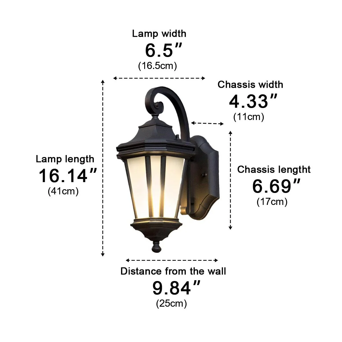 Vintage Rustic Waterproof Outdoor LED Porch Wall Lights - Image 10