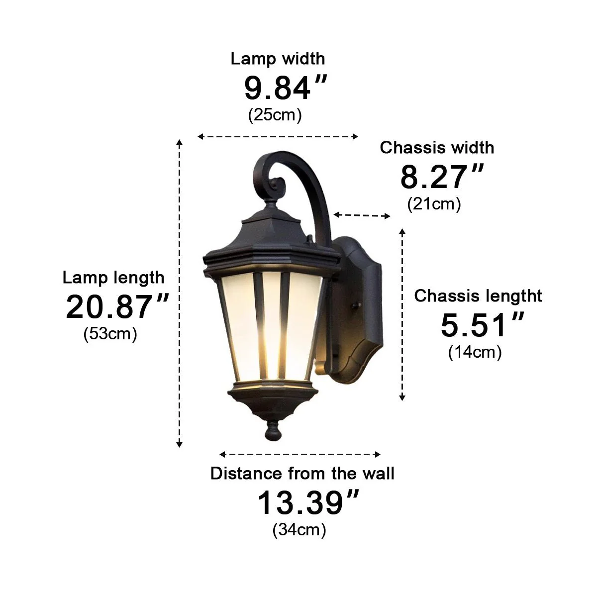 Vintage Rustic Waterproof Outdoor LED Porch Wall Lights - Image 11