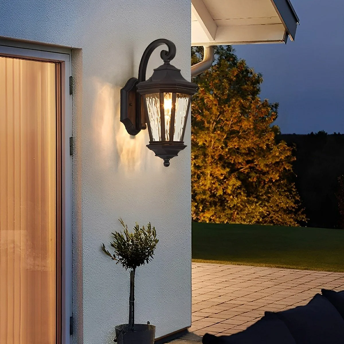Vintage Rustic Waterproof Outdoor LED Porch Wall Lights - Image 4