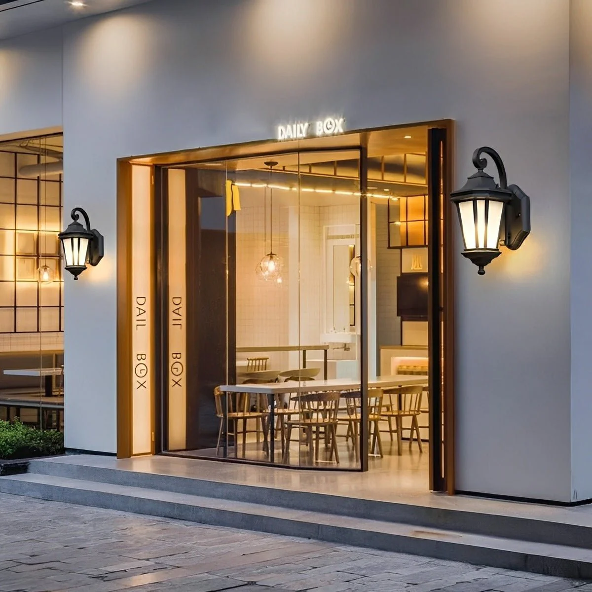 Vintage Rustic Waterproof Outdoor LED Porch Wall Lights - Image 5