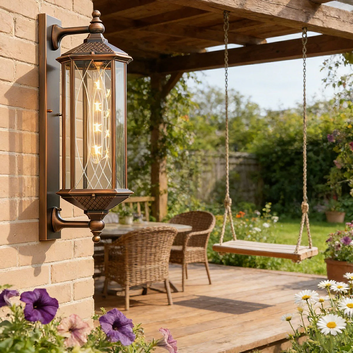 Vintage Rustic Waterproof Outdoor Porch Wall Lights - Image 2