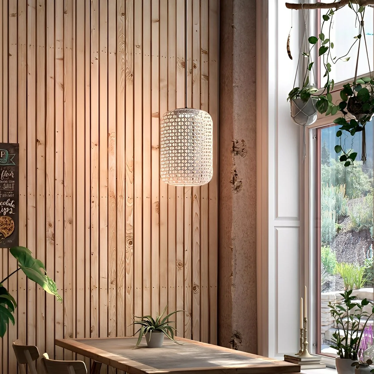 Vintage Waterproof Rattan LED Outdoor Ceiling Lights Lanterns - Image 12