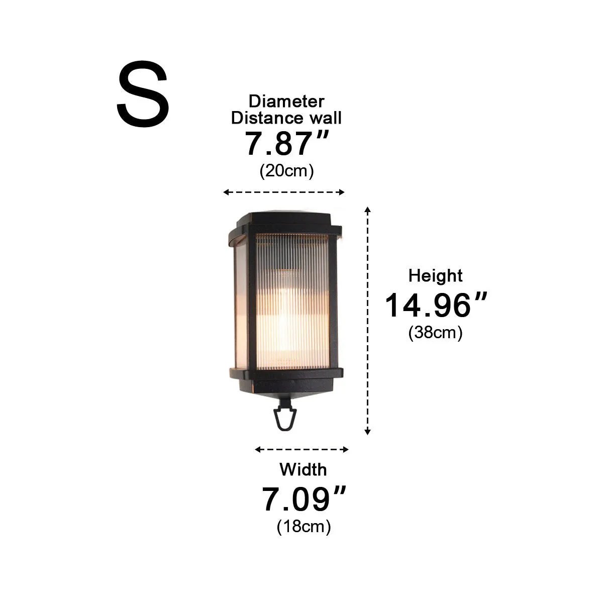 Vintage Waterproof Rectangular Outdoor LED Porch Wall Lights - Image 10