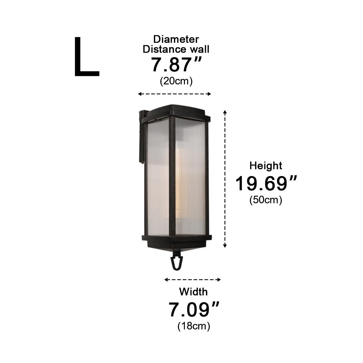 Vintage Waterproof Rectangular Outdoor LED Porch Wall Lights - Image 11