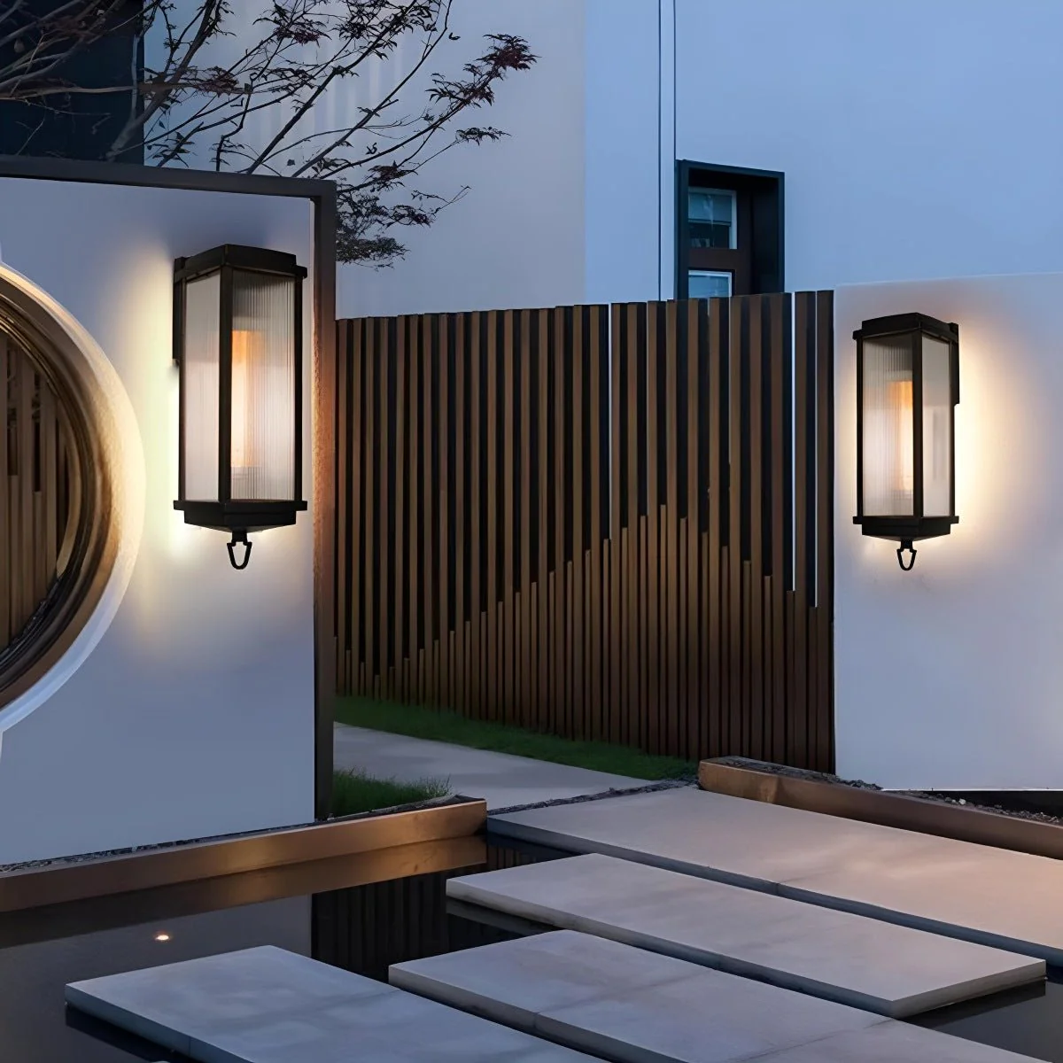 Vintage Waterproof Rectangular Outdoor LED Porch Wall Lights - Image 3