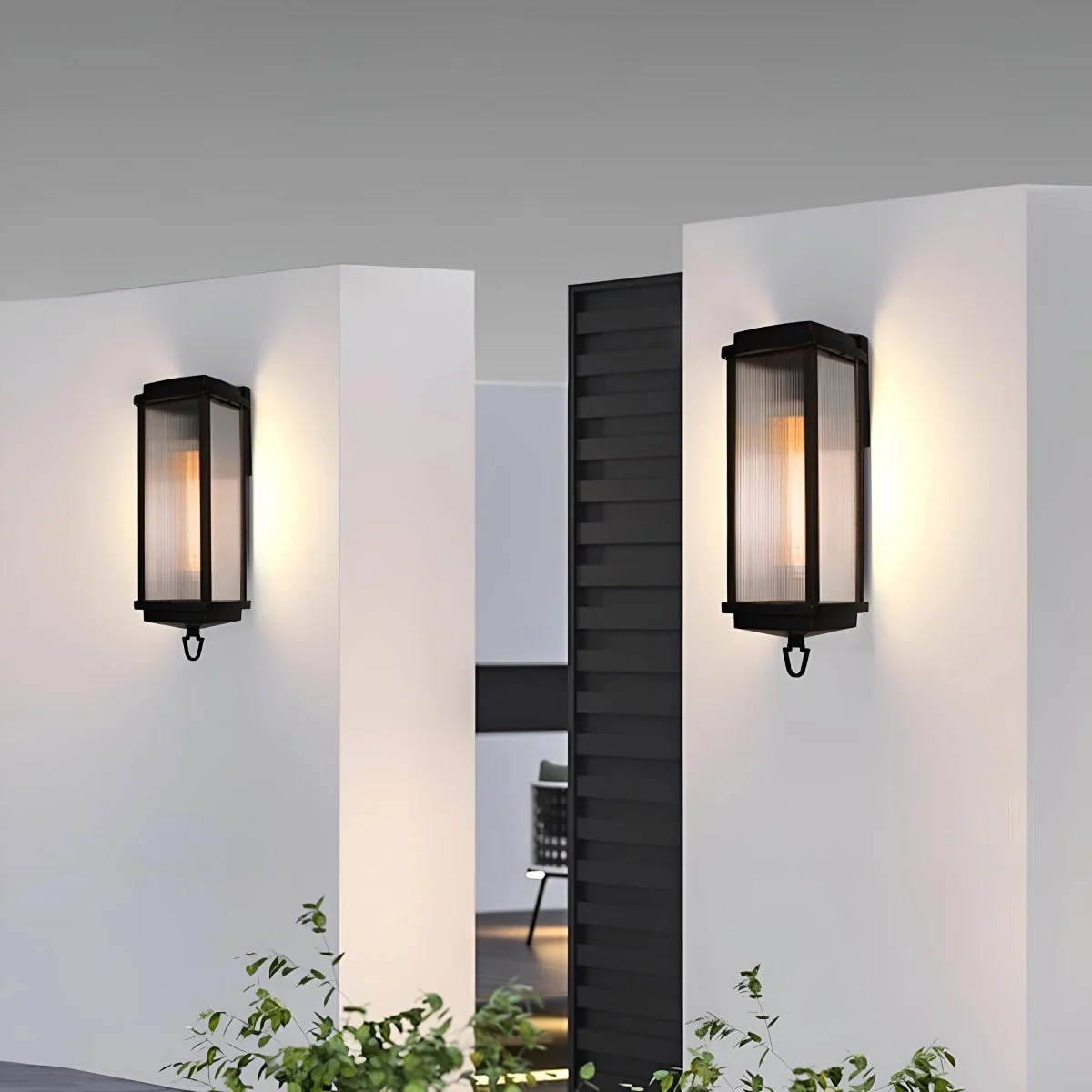 Vintage Waterproof Rectangular Outdoor LED Porch Wall Lights - Image 5