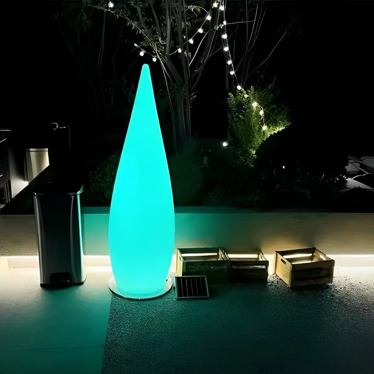 Water Drop LED Waterproof Modern Standing Lawn Lights - Image 5