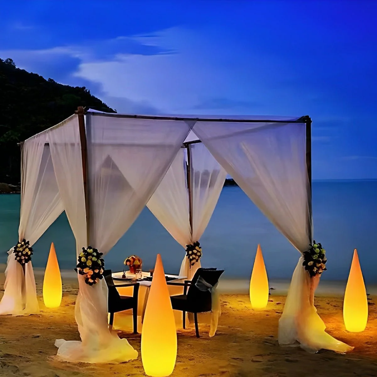 Water Drop LED Waterproof Modern Standing Lawn Lights - Image 9