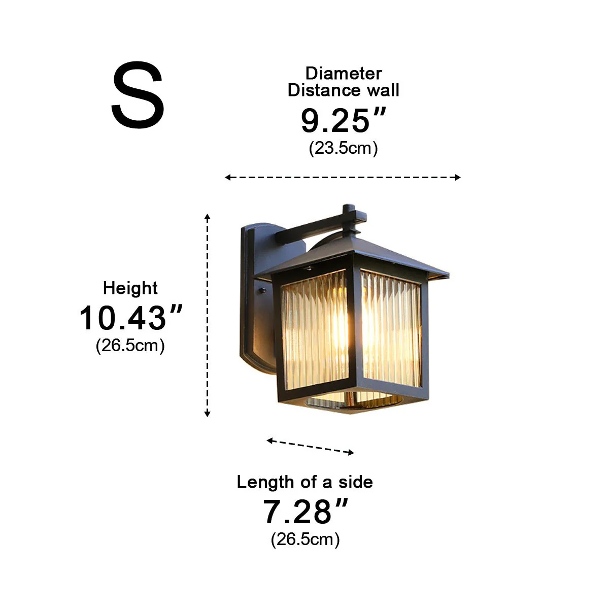 Waterproof Black Farmhouse Cross Lantern Outdoor Porch LED Wall Lights - Image 15