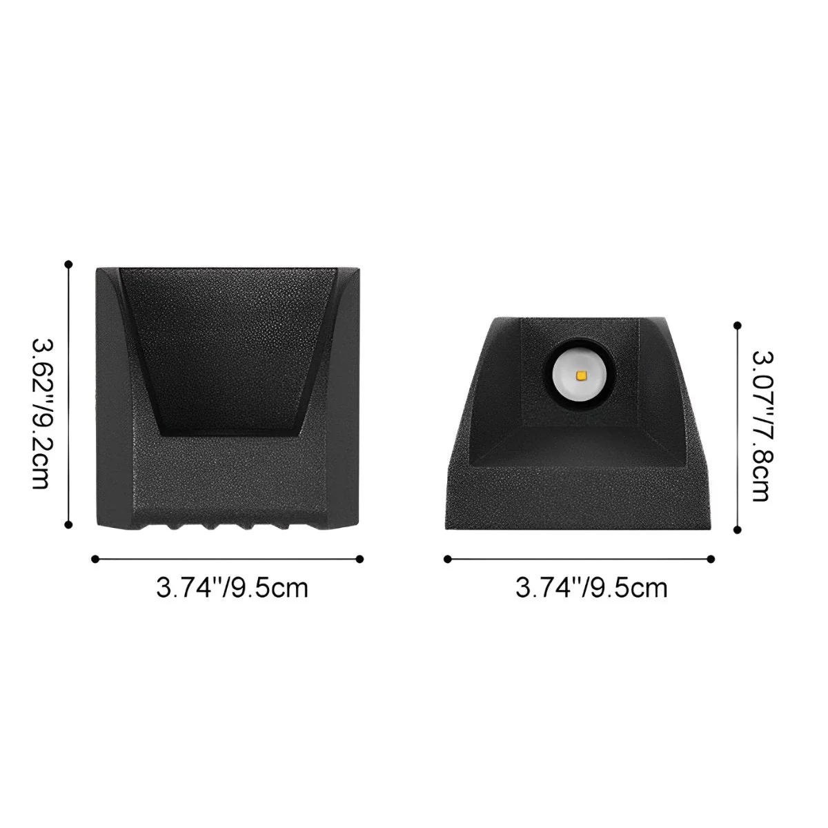 Waterproof Black Up and Down LED Outdoor Wall Sconces - Image 6