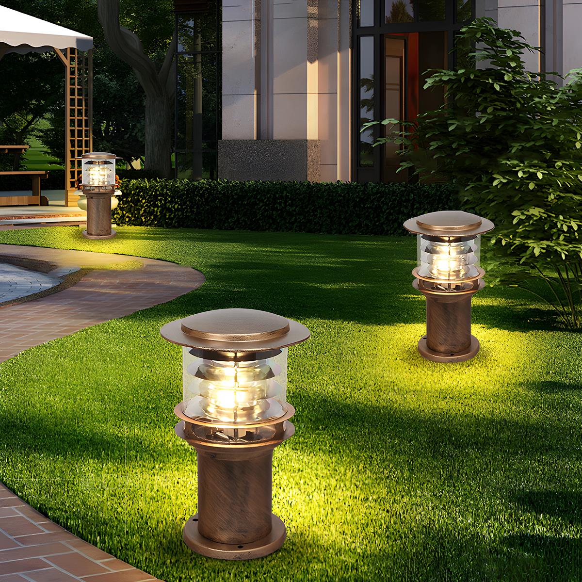 Waterproof Cylinder Tiered LED Outdoor Landscape Lighting - Image 11