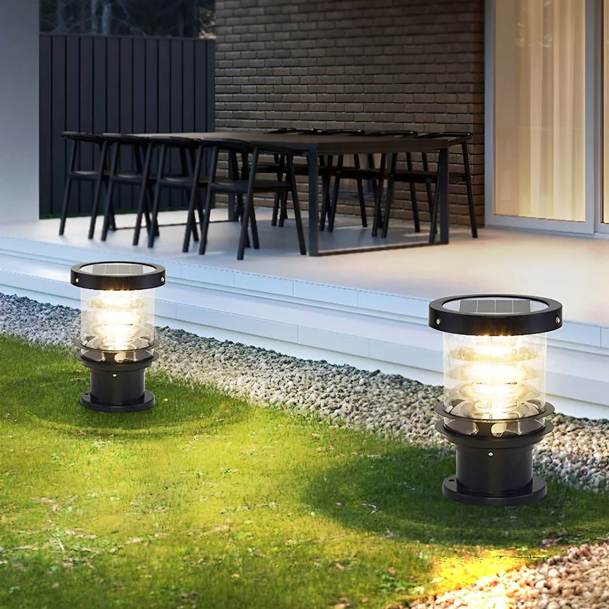 Waterproof Cylinder Tiered LED Outdoor Landscape Lighting - Image 12