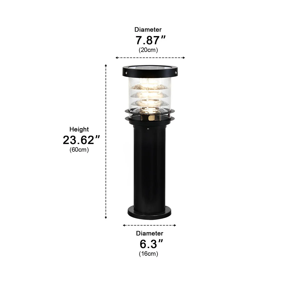 Waterproof Cylinder Tiered LED Outdoor Landscape Lighting - Image 20