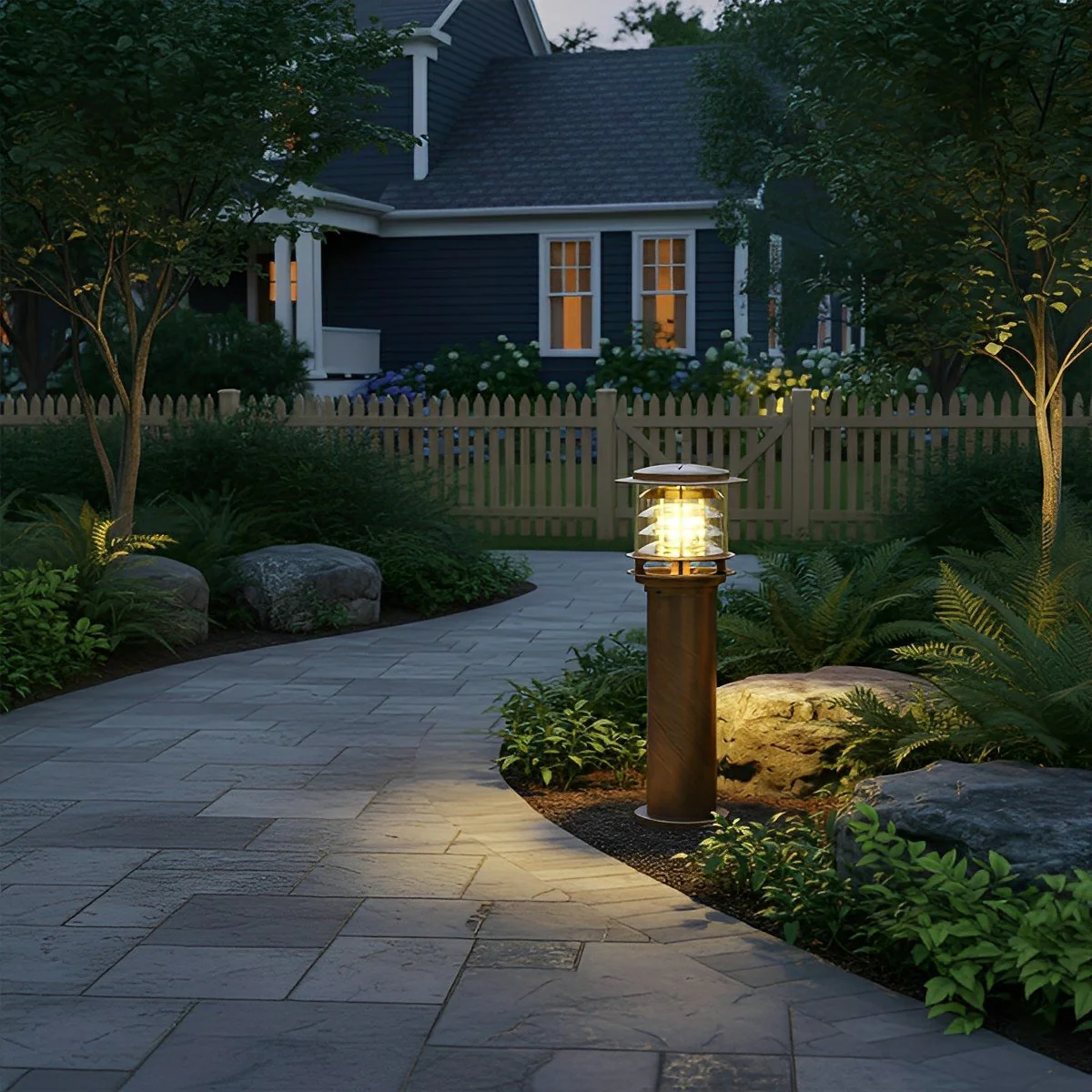 Waterproof Cylinder Tiered LED Outdoor Landscape Lighting - Image 5