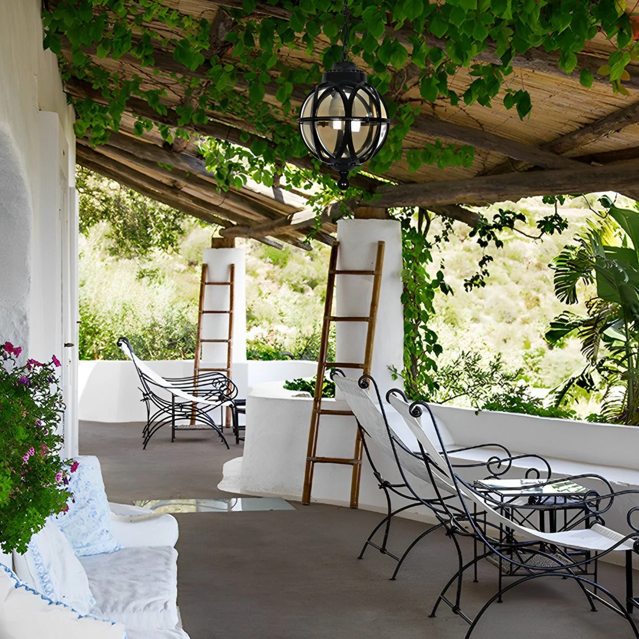Waterproof Globe Outdoor Hanging Pendant Lights - Image 2