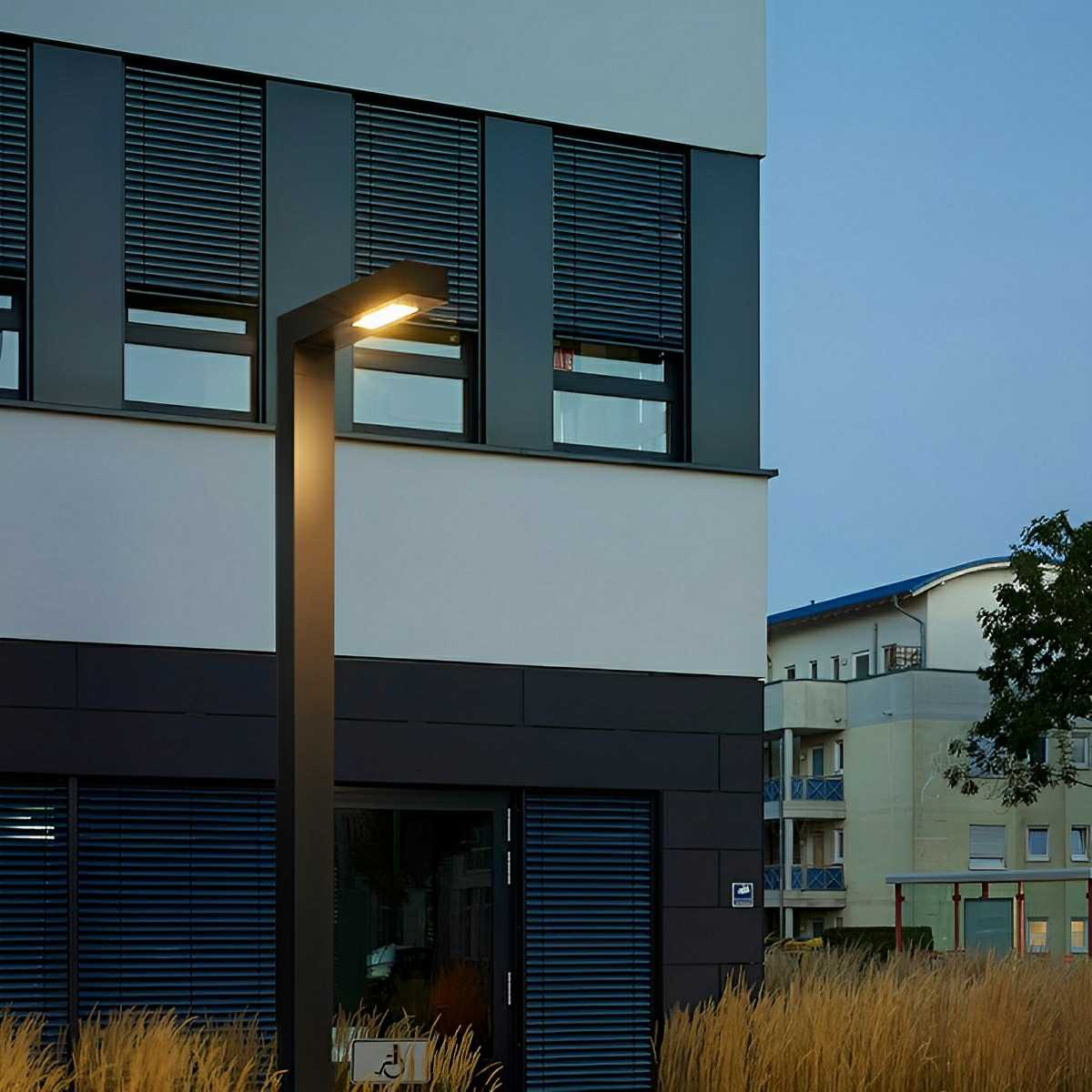 Waterproof LED Black Modern Column Outdoor Pole Street Light - Image 6