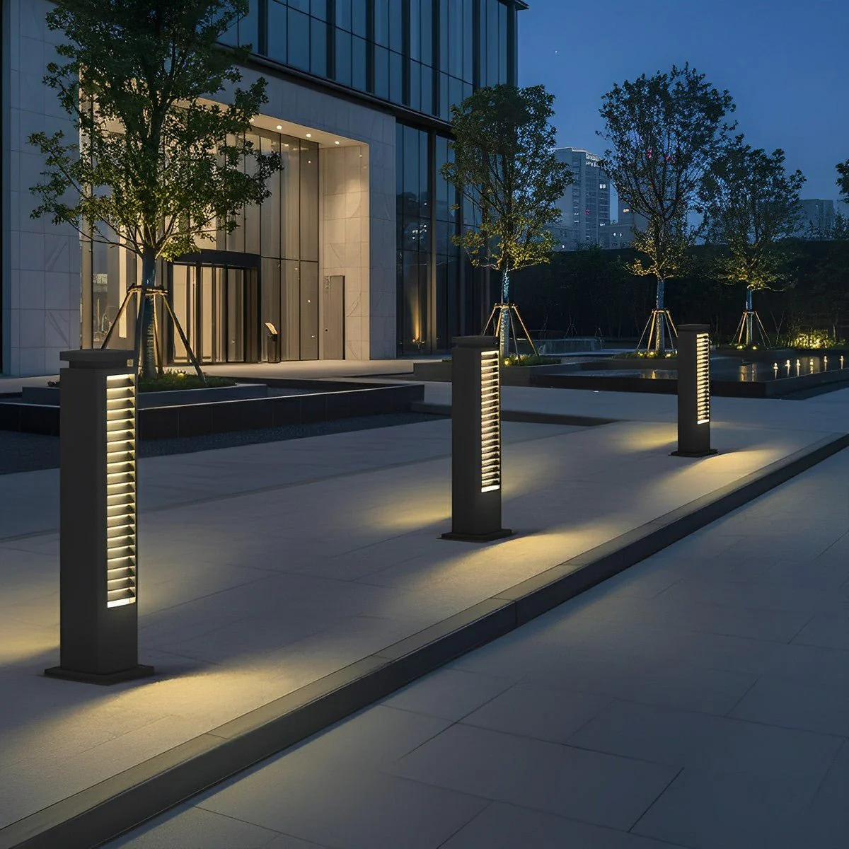 Modern Waterproof LED Path Lights Outdoor Post Lights - Image 3
