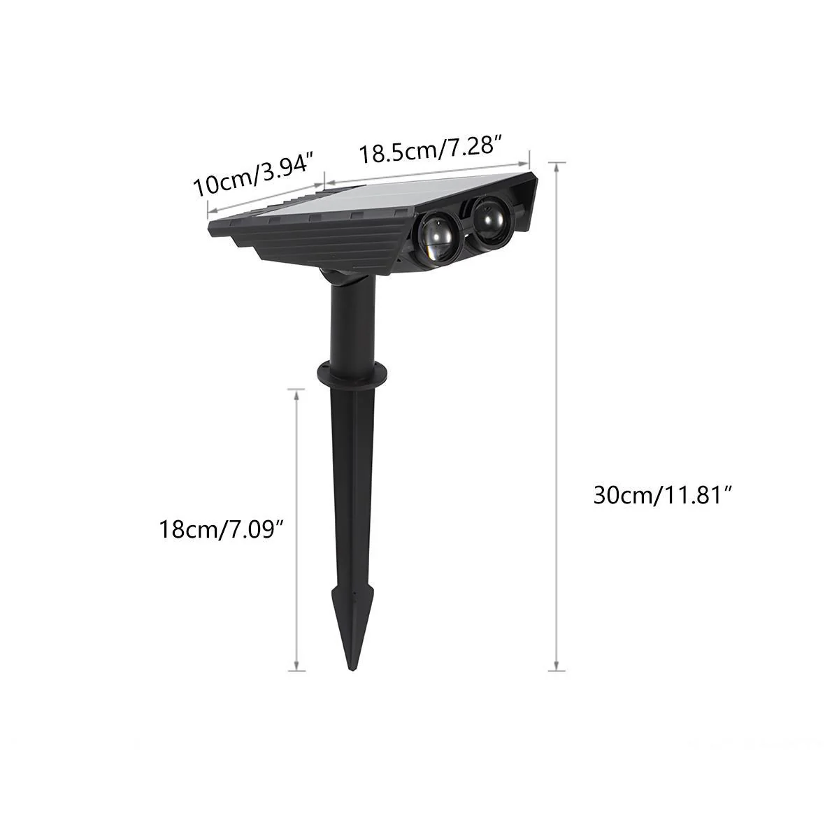 Waterproof LED Solar Multi-zoom Spot Light Landscape Lighting - Image 10