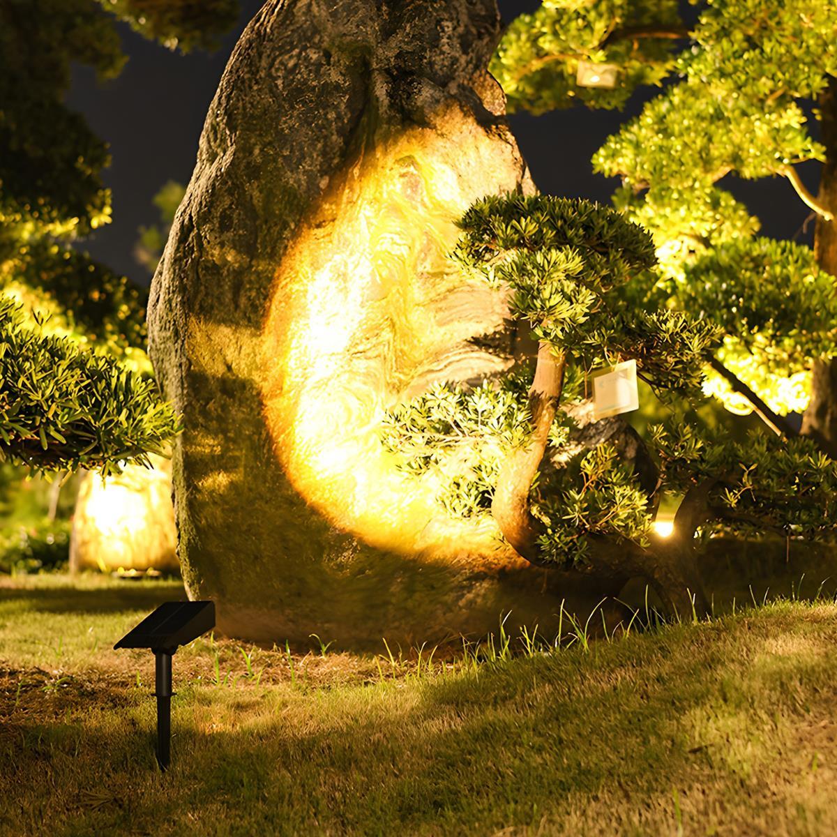 Waterproof LED Solar Multi-zoom Spot Light Landscape Lighting - Image 6