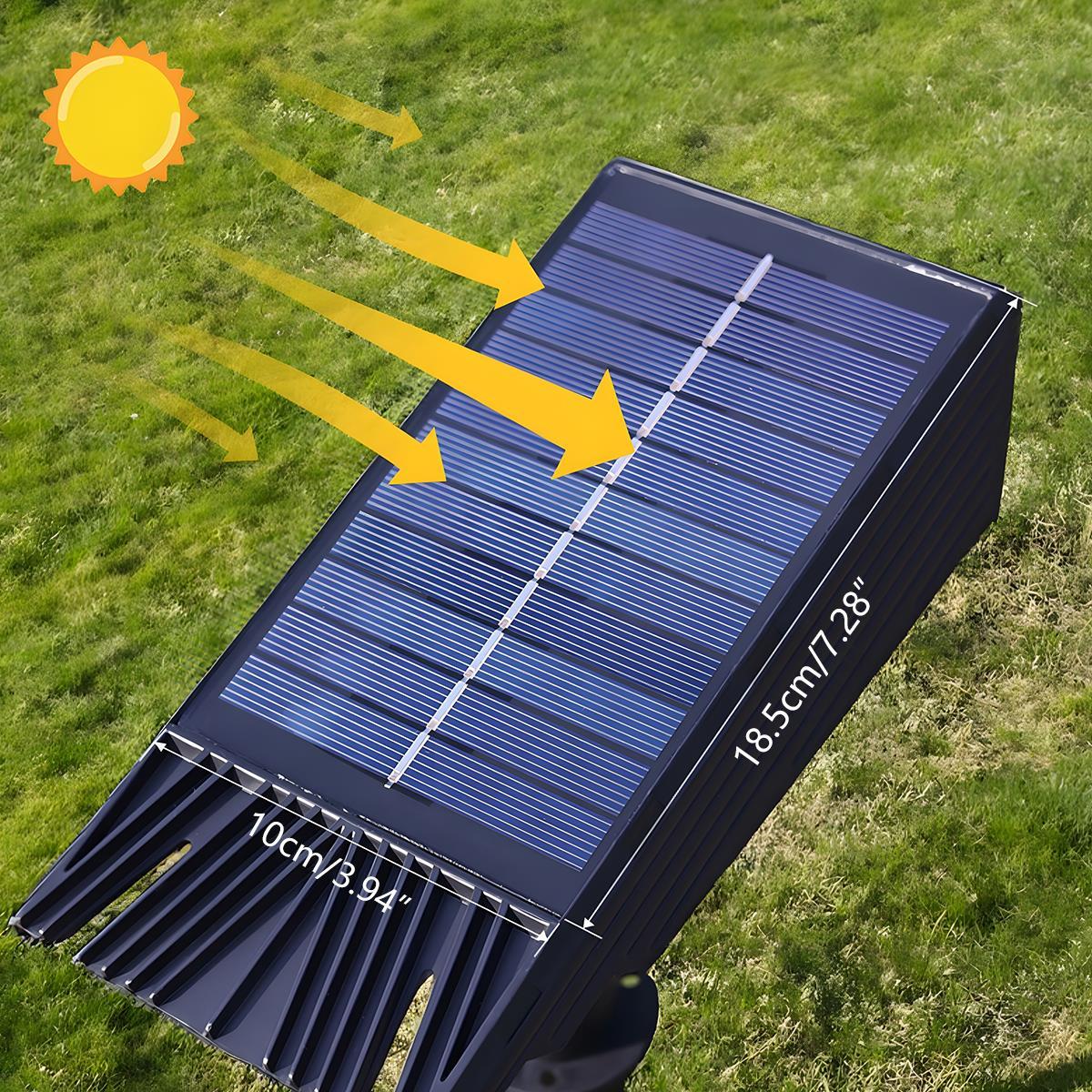 Waterproof LED Solar Multi-zoom Spot Light Landscape Lighting - Image 7