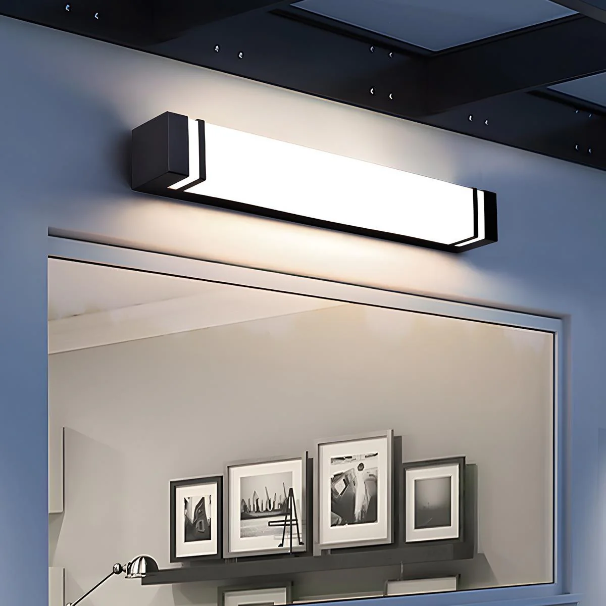 Waterproof Minimalist Rectangle LED Outdoor Wall Sconces Porch Lights - Image 4