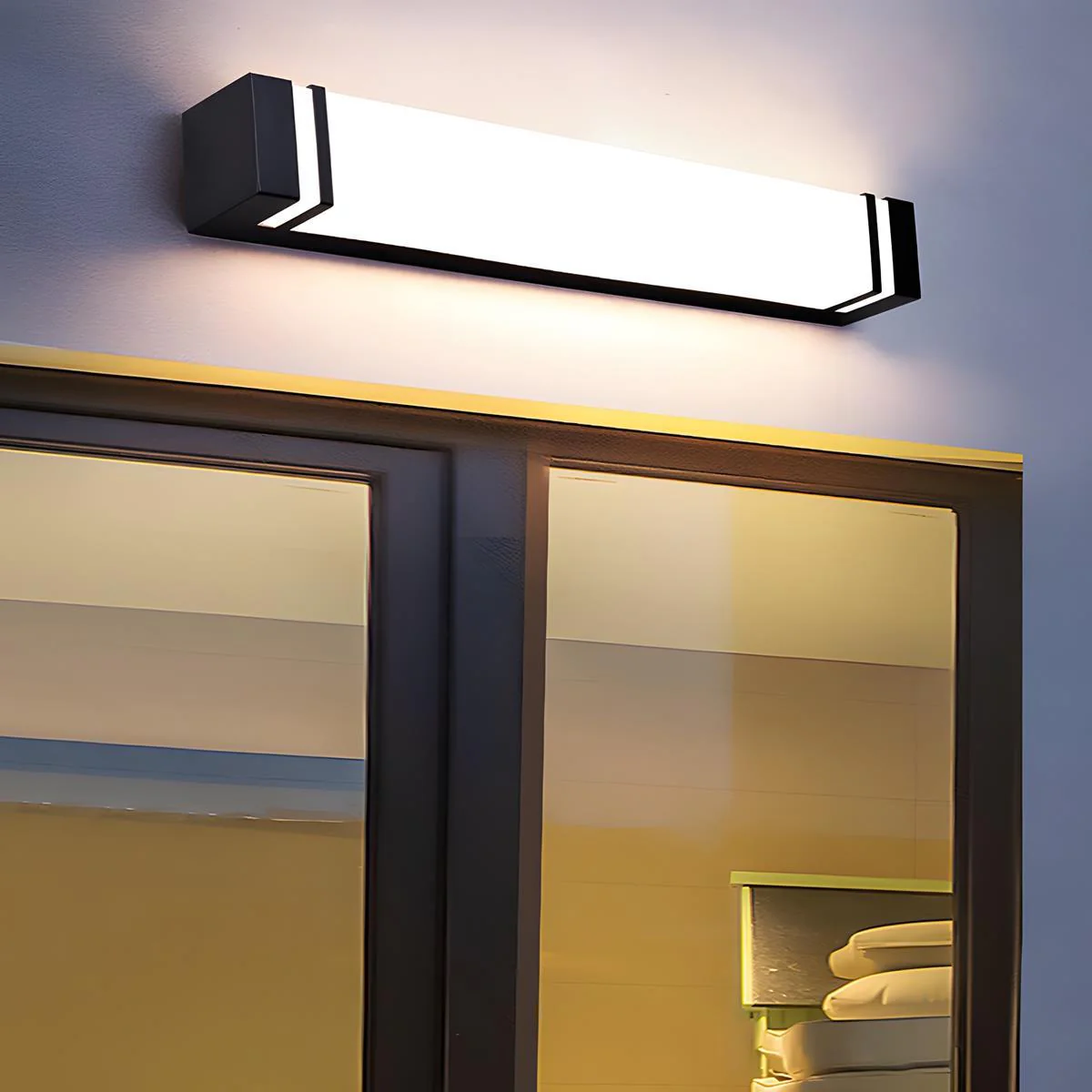 Waterproof Minimalist Rectangle LED Outdoor Wall Sconces Porch Lights - Image 5