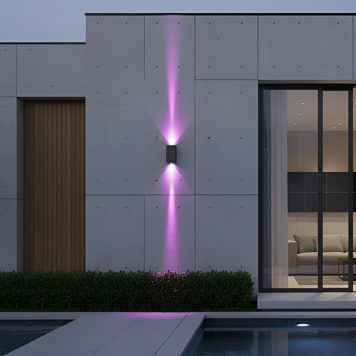 Waterproof Modern Black Up&Down LED Outdoor Wall Washer Spot Lights - Image 10