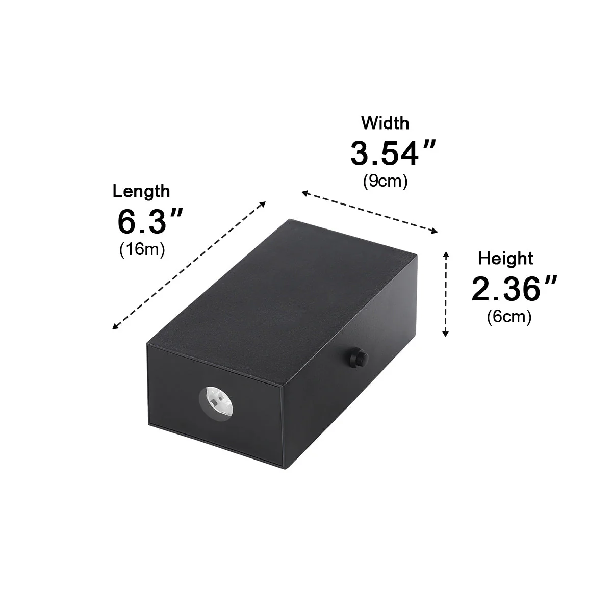 Waterproof Modern Black Up&Down LED Outdoor Wall Washer Spot Lights - Image 12