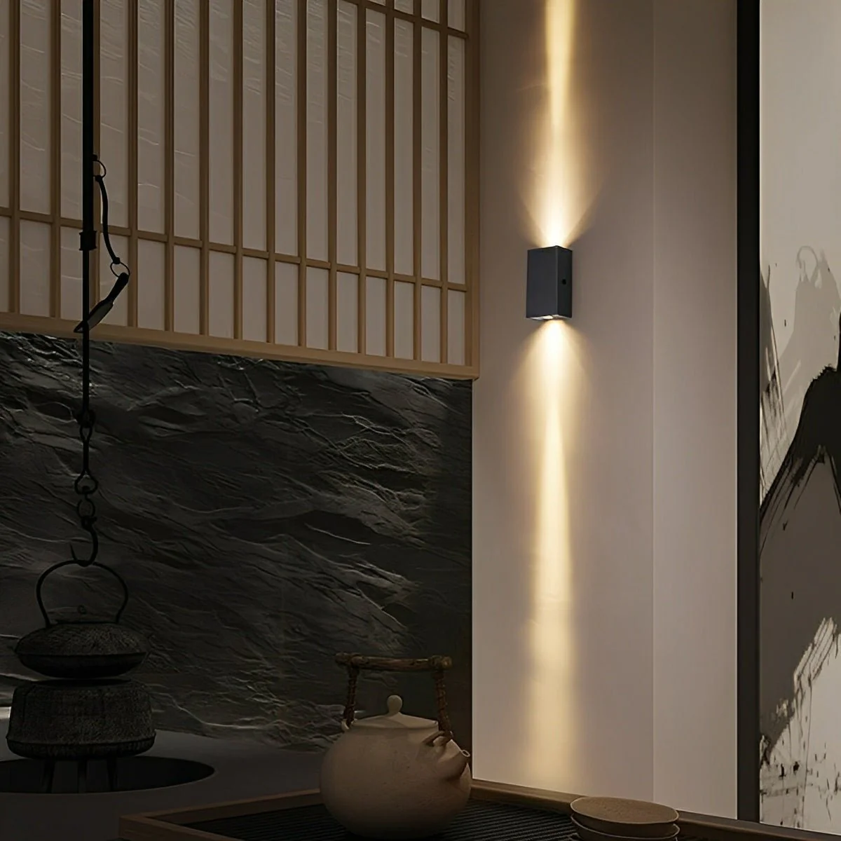 Waterproof Modern Black Up&Down LED Outdoor Wall Washer Spot Lights - Image 4