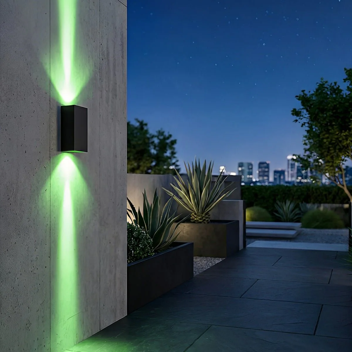 Waterproof Modern Black Up&Down LED Outdoor Wall Washer Spot Lights - Image 7
