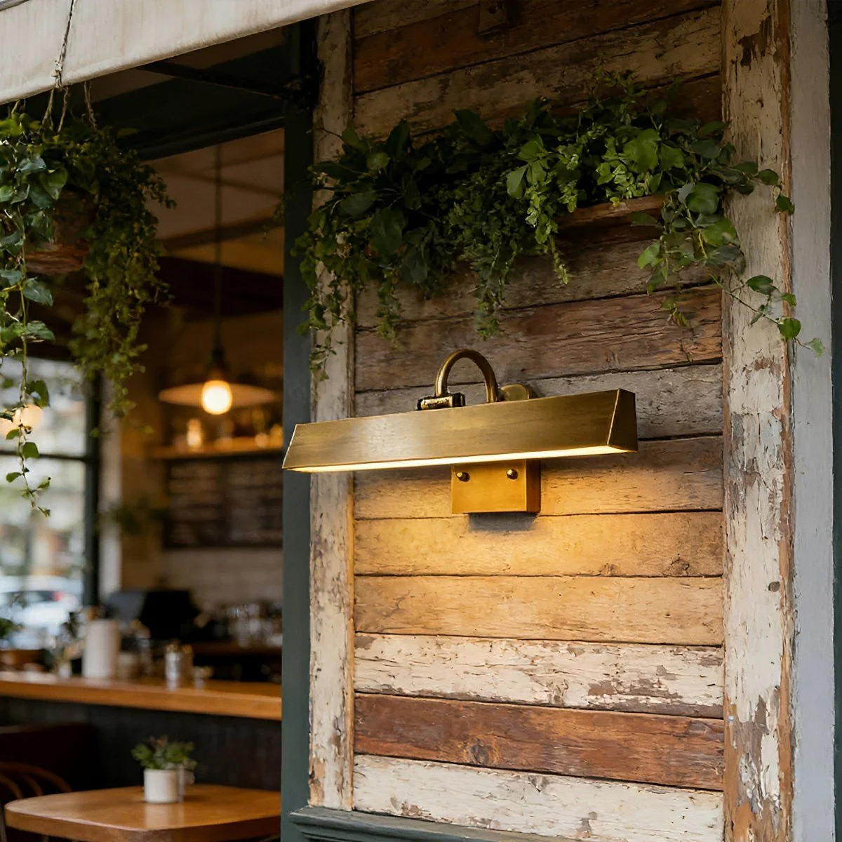 Waterproof Modern Copper Long Strip Outdoor Porch LED Wall Lights - Image 3