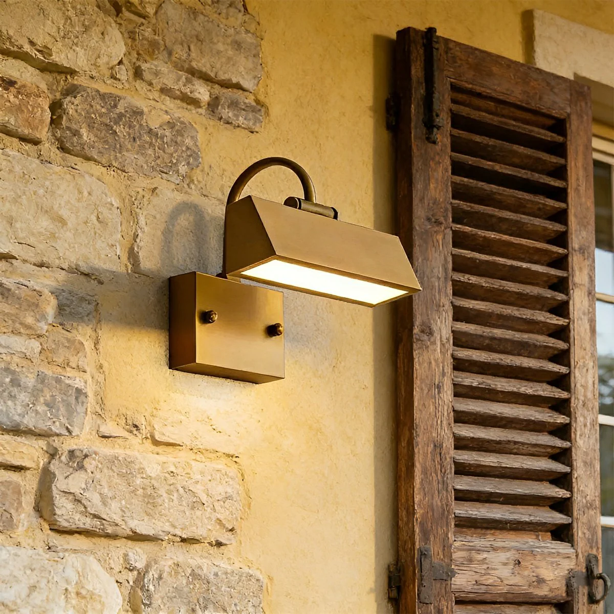 Waterproof Modern Copper Long Strip Outdoor Porch LED Wall Lights - Image 7