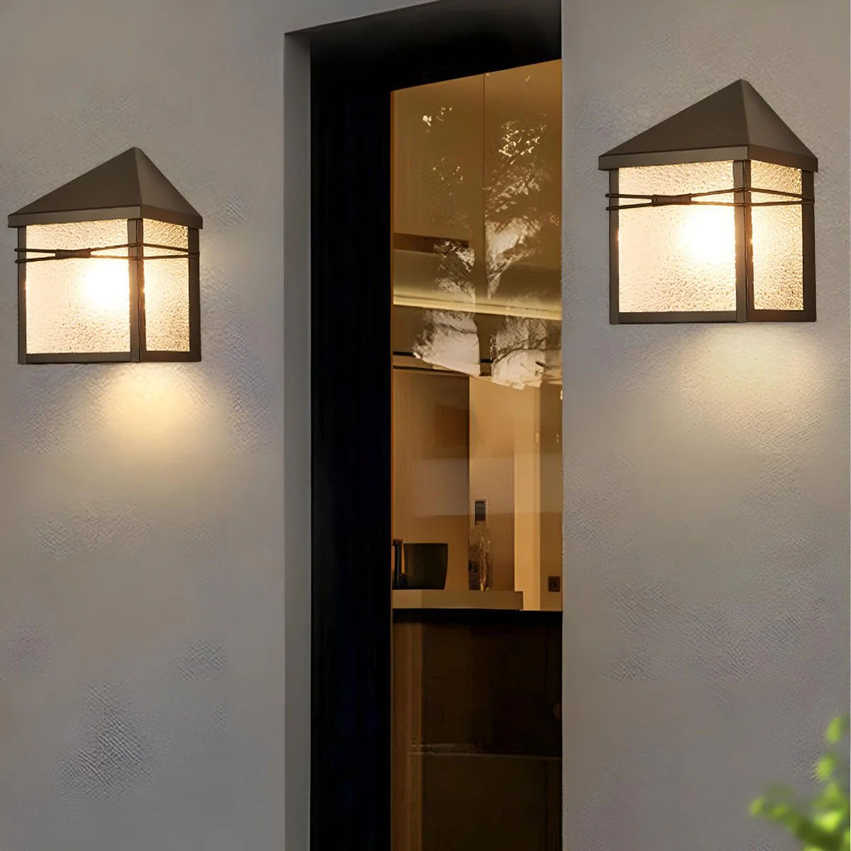 Waterproof Modern Farmhouse House Shape Outdoor LED Porch Wall Lights