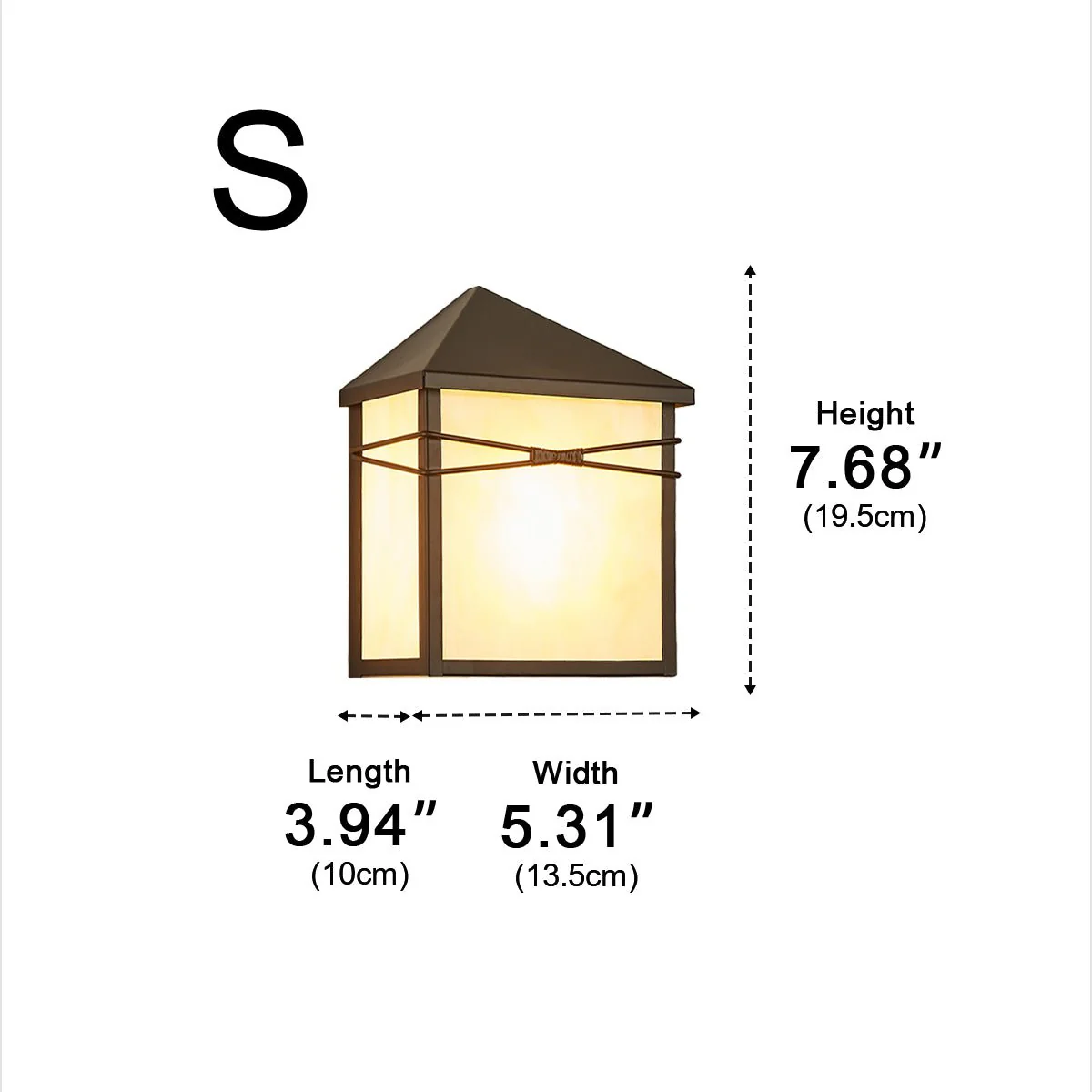 Waterproof Modern Farmhouse House Shape Outdoor LED Porch Wall Lights - Image 13