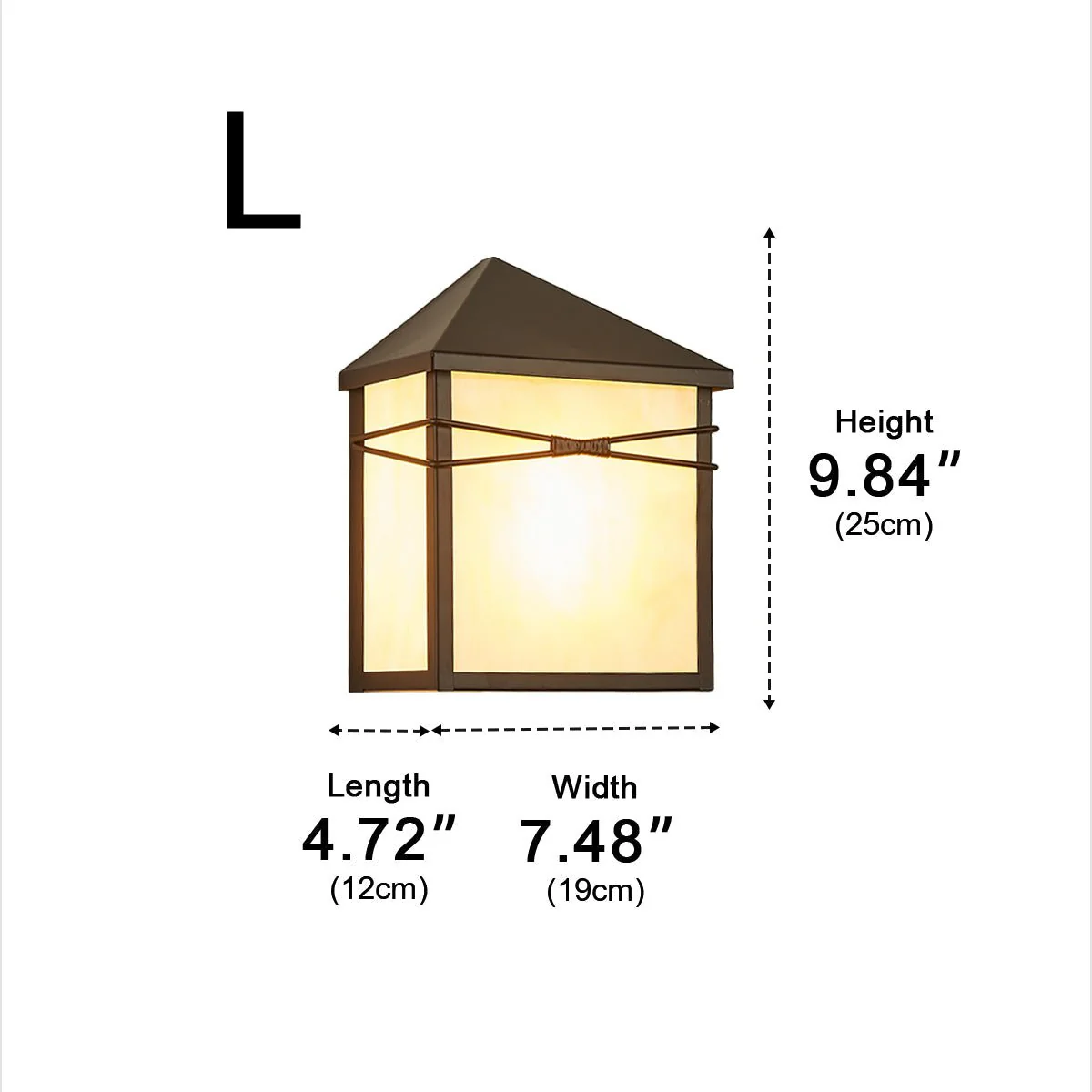 Waterproof Modern Farmhouse House Shape Outdoor LED Porch Wall Lights - Image 14