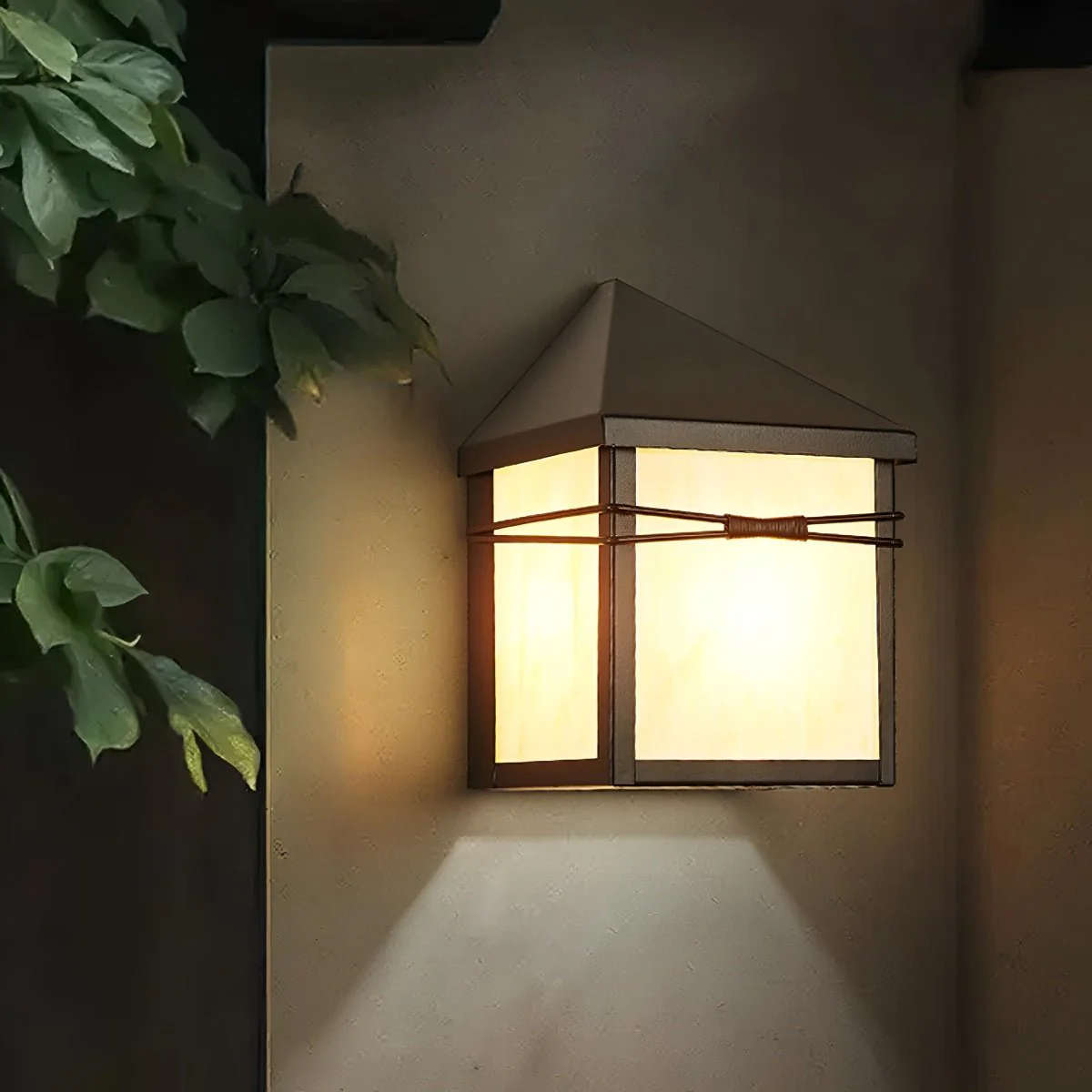 Waterproof Modern Farmhouse House Shape Outdoor LED Porch Wall Lights - Image 4
