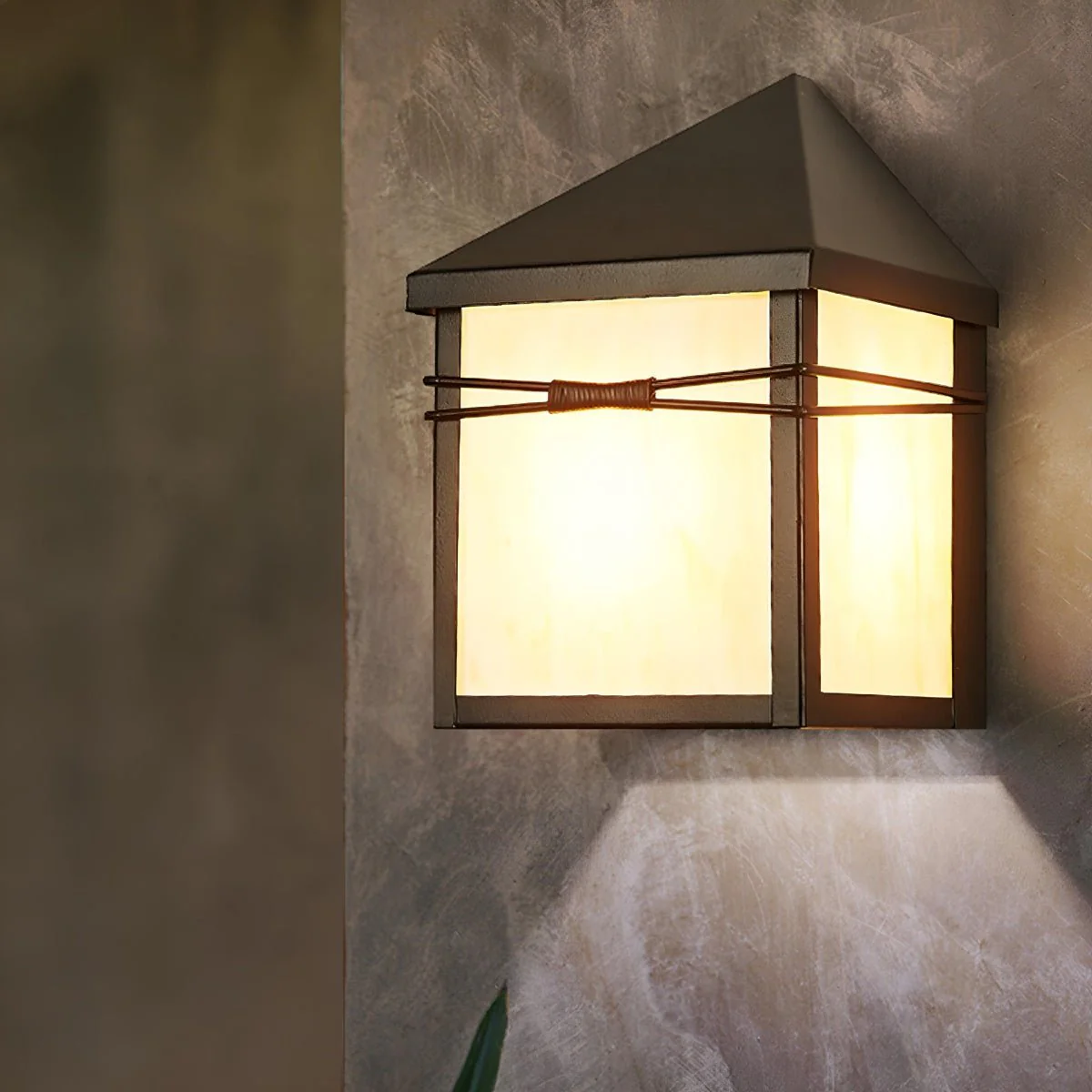 Waterproof Modern Farmhouse House Shape Outdoor LED Porch Wall Lights - Image 6