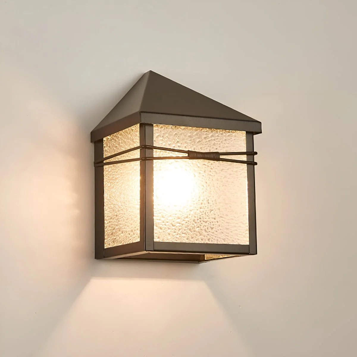 Waterproof Modern Farmhouse House Shape Outdoor LED Porch Wall Lights - Image 7