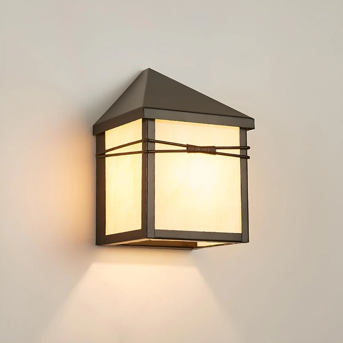 Waterproof Modern Farmhouse House Shape Outdoor LED Porch Wall Lights - Image 8