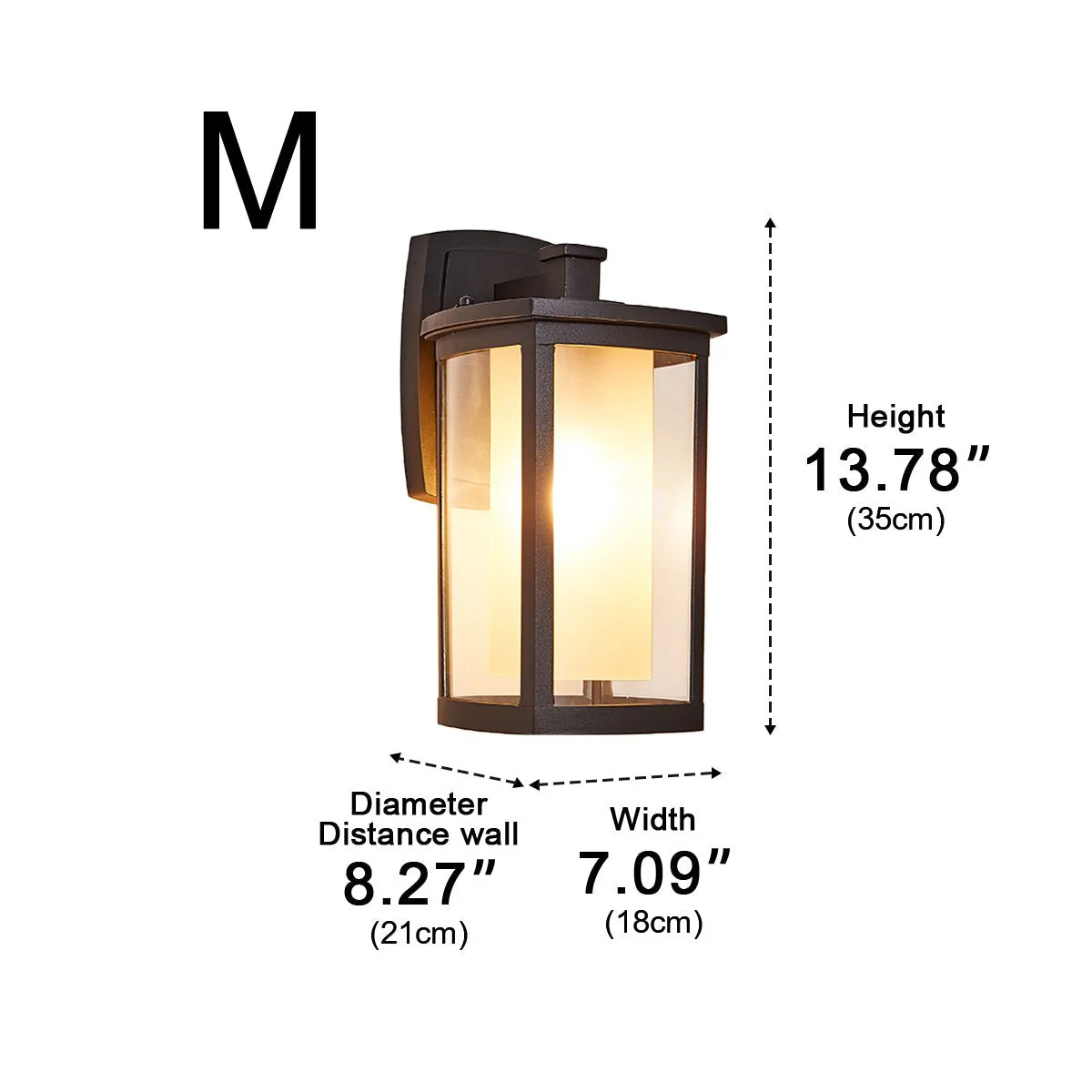 Waterproof Modern Farmhouse Outdoor LED Porch Wall Lights - Image 12