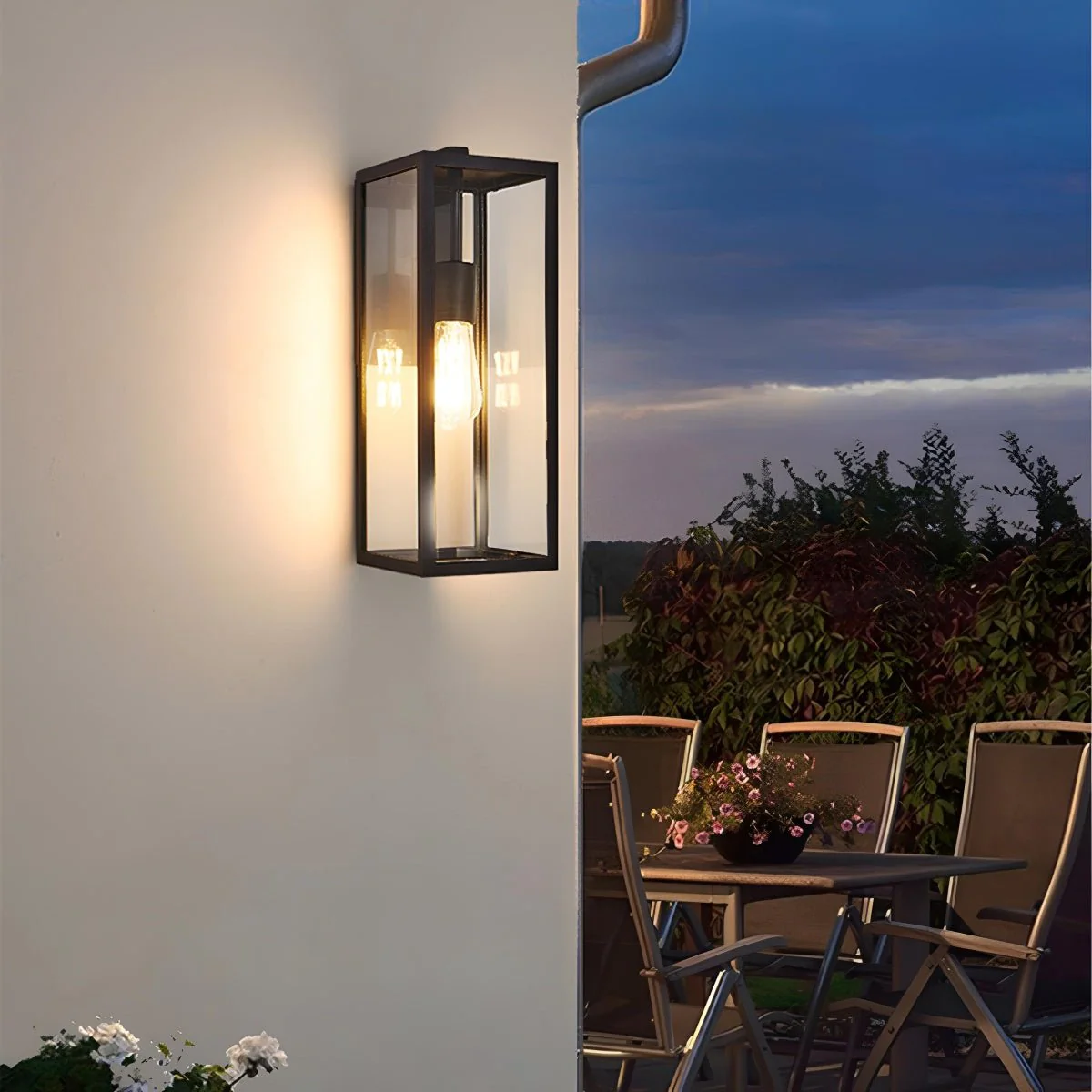 Waterproof Modern Farmhouse Rectangular Outdoor LED Porch Wall Lights - Image 6