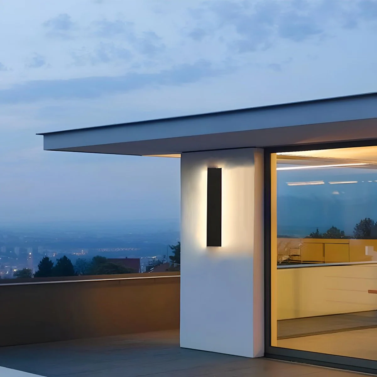 Waterproof Modern LED Long Strip Outdoor Wall Porch Lights - Image 2