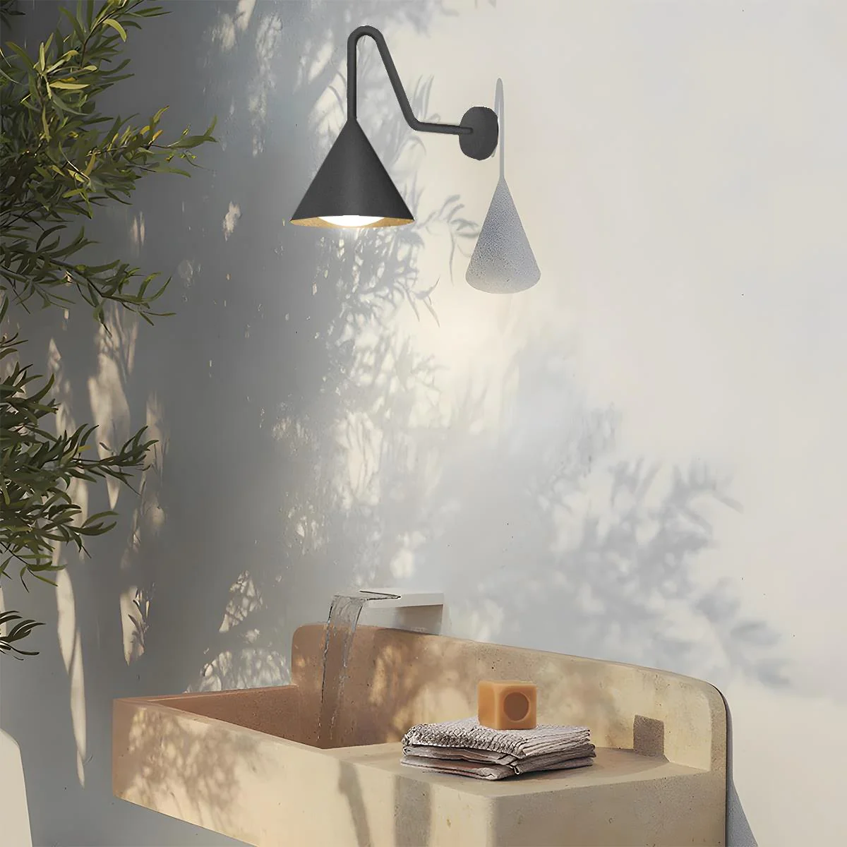 Waterproof Modern Minimalist Bell LED Outdoor Wall Sconces - Image 11