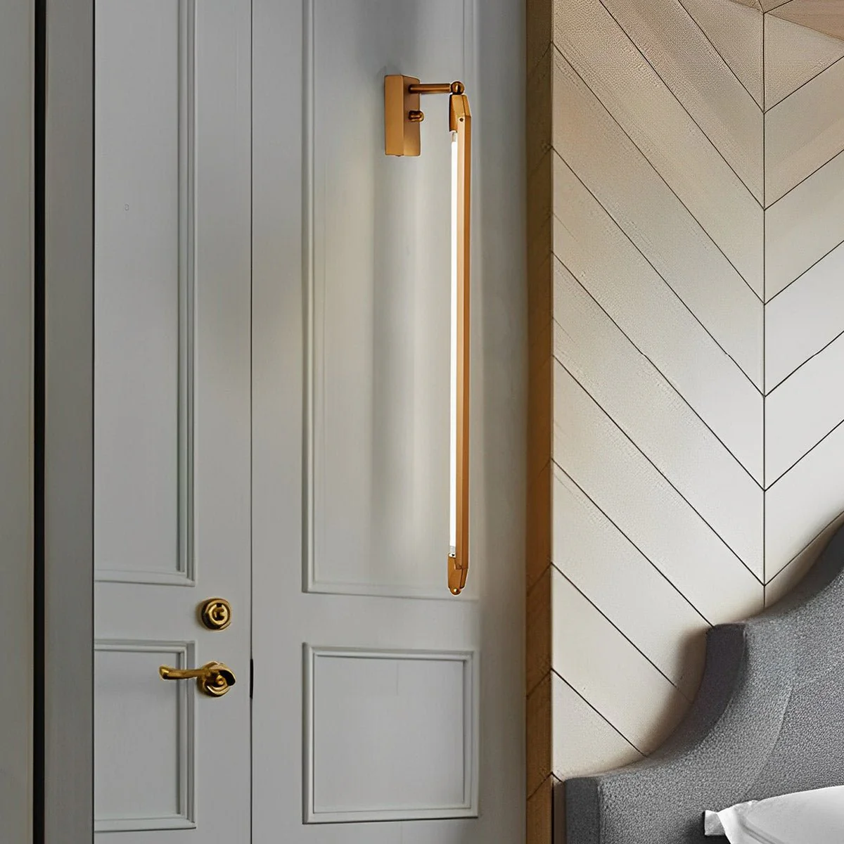 Waterproof Modern Minimalist Rotatable Long Strip LED Wall Sconces - Image 2