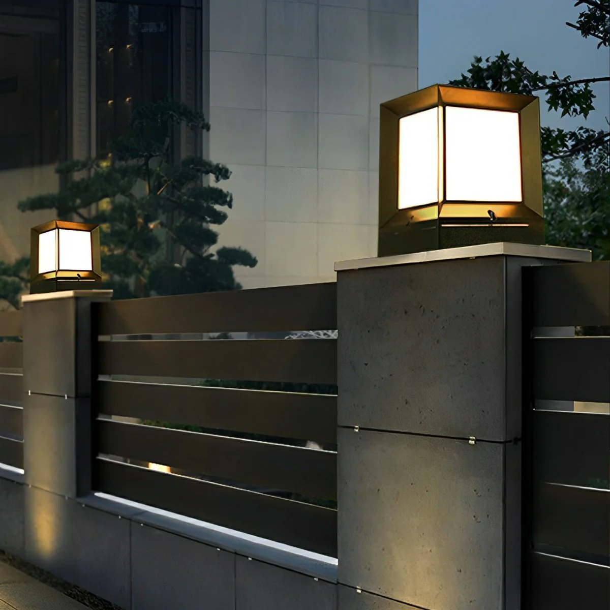 Waterproof Modern Square LED Outdoor Post Lights - Image 3