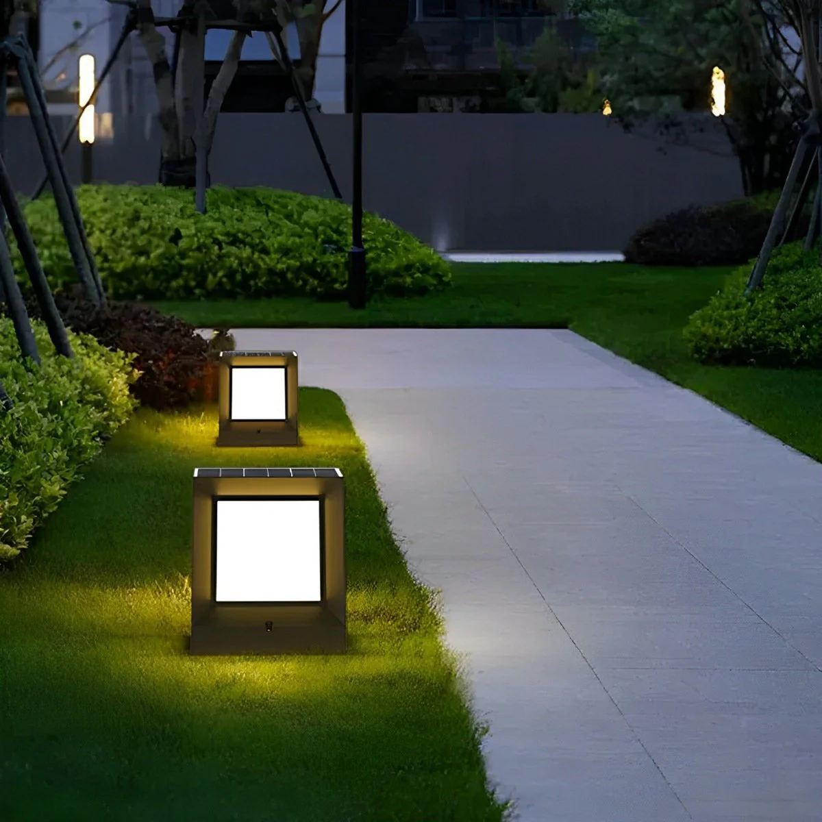 Waterproof Modern Square LED Outdoor Post Lights - Image 4